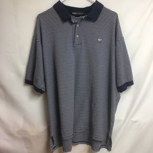 Polo Golf Ralph Lauren Navy Striped Collared Shirt